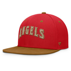 Los Angeles Angels Splinter Fitted Hat Red/Tan