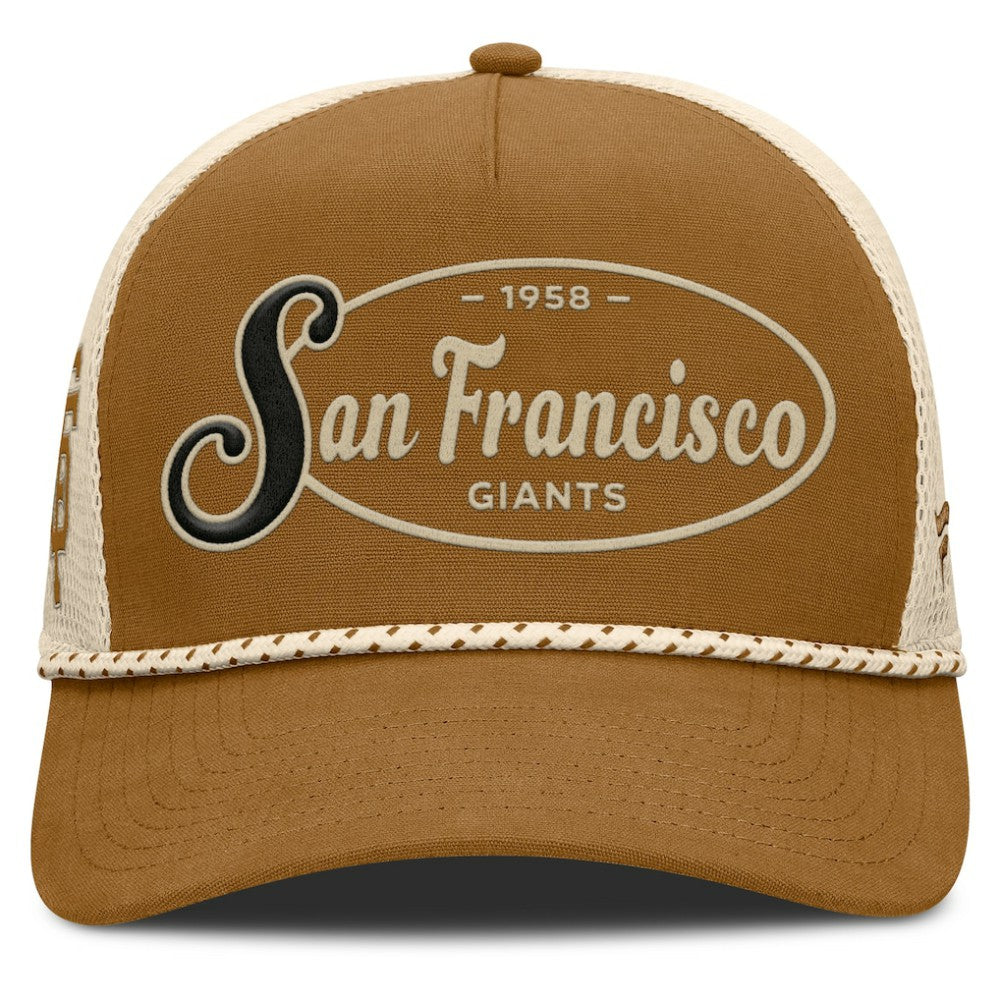 San Francisco Giants A-Frame Trucker Adjustable Hat Brown