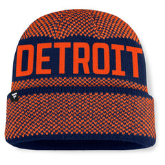Detroit Tigers Rotation Cuffed Knit Hat Navy