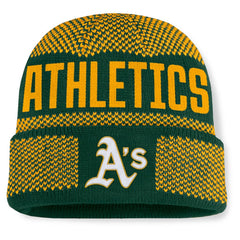 Athletics Rotation Cuffed Knit Hat Green