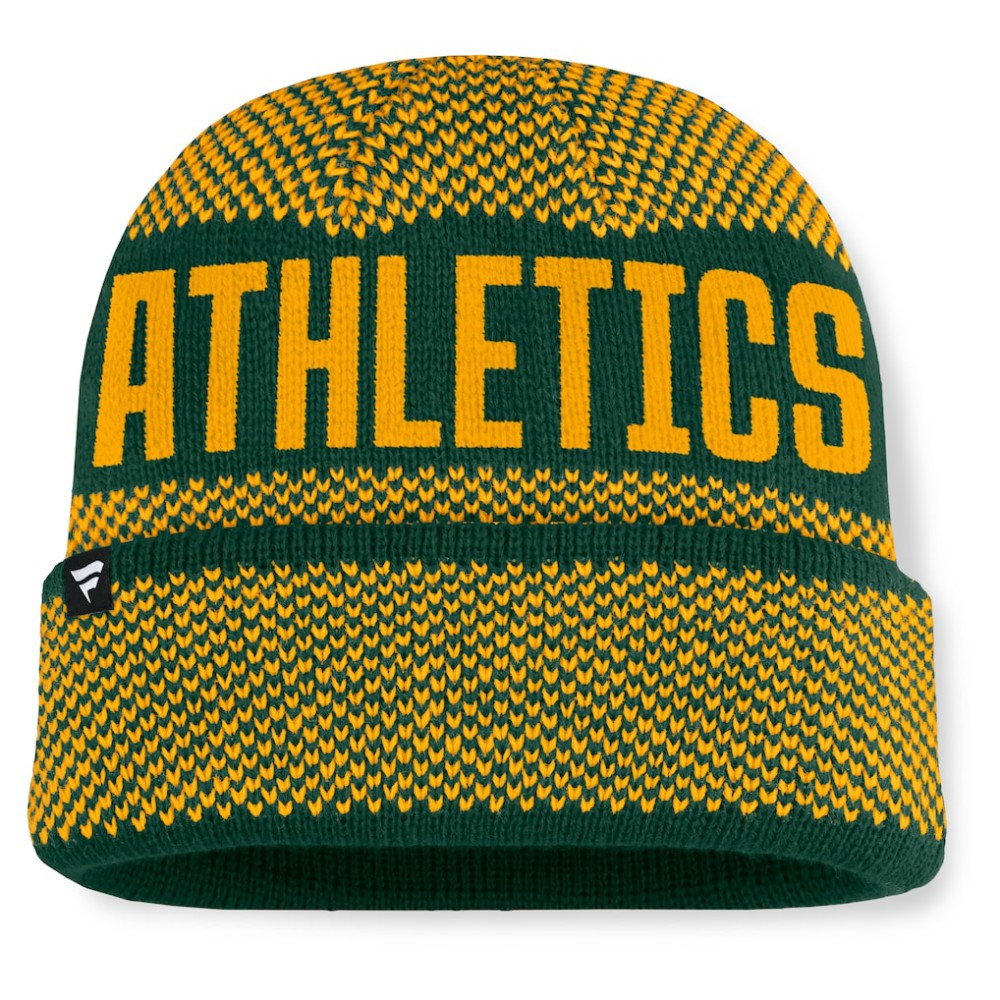 Athletics Rotation Cuffed Knit Hat Green