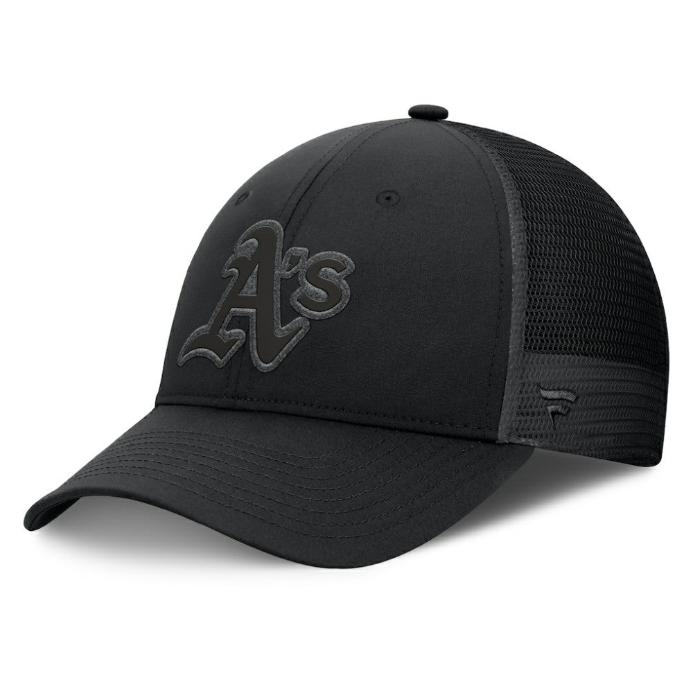 Athletics Launch Adjustable Trucker Hat Black