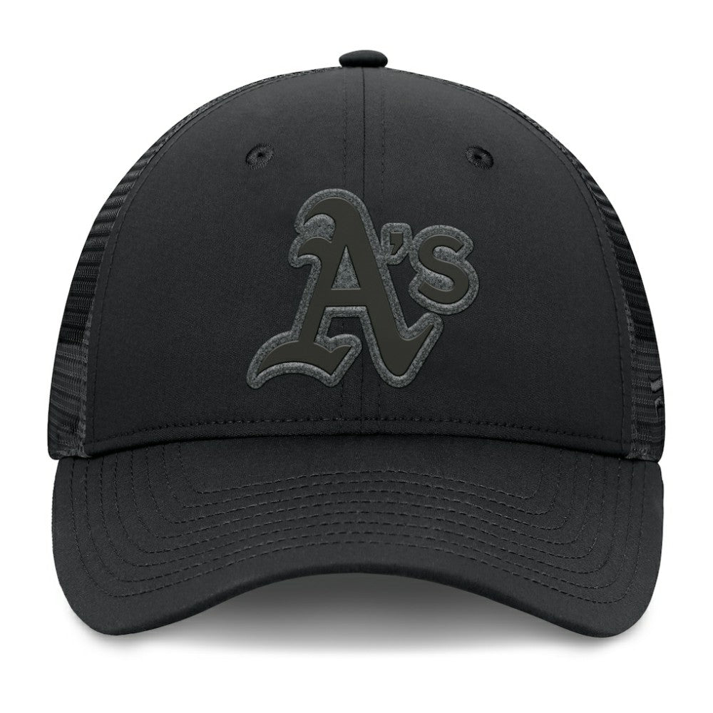 Athletics Launch Adjustable Trucker Hat Black