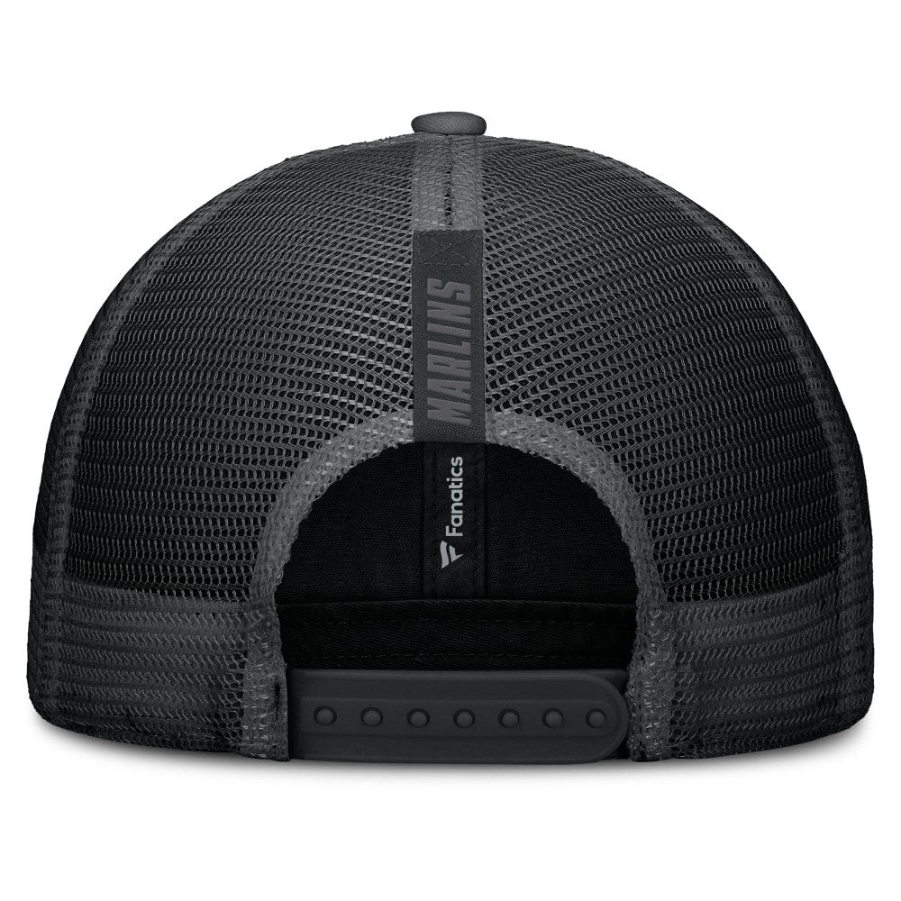Miami Marlins Launch Adjustable Trucker Hat Black