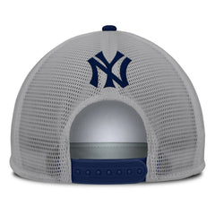 New York Yankees Cranked Foam Front Patch Trucker Adjustable Hat Gray/White