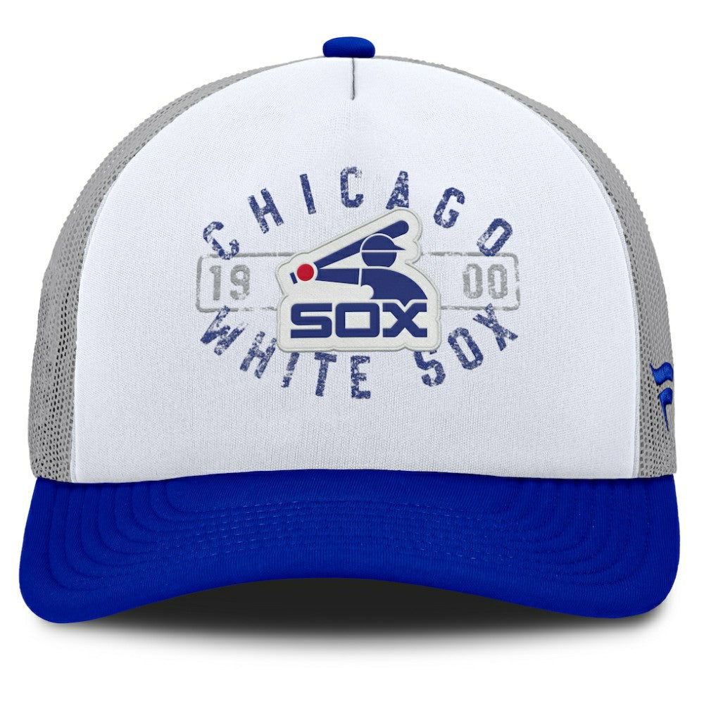 Chicago White Sox Designated A-Frame Foam Front Trucker Adjustable Hat White/Blue