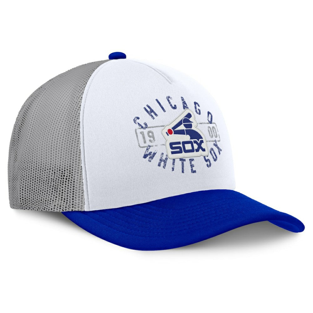 Chicago White Sox Designated A-Frame Foam Front Trucker Adjustable Hat White/Blue