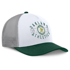 Athletics Designated A-Frame Foam Front Trucker Adjustable Hat White/Green