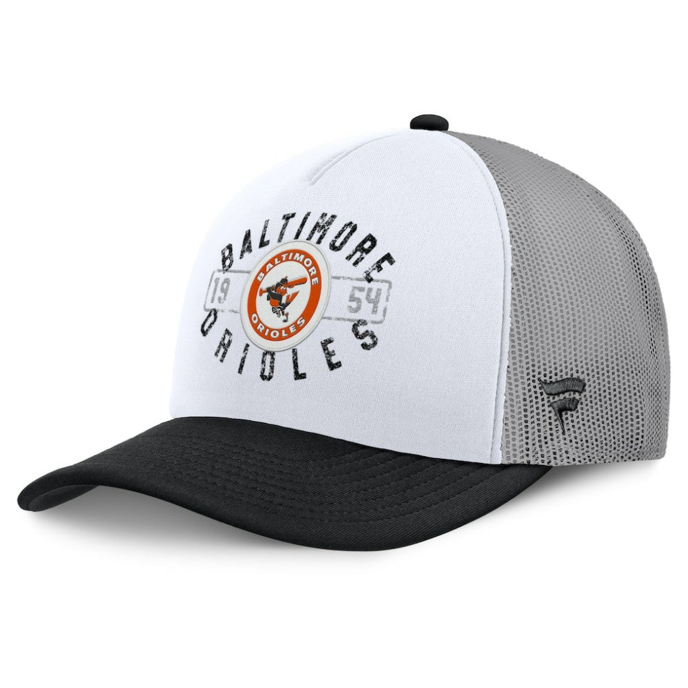 Baltimore Orioles Designated A-Frame Foam Front Trucker Adjustable Hat White/Black