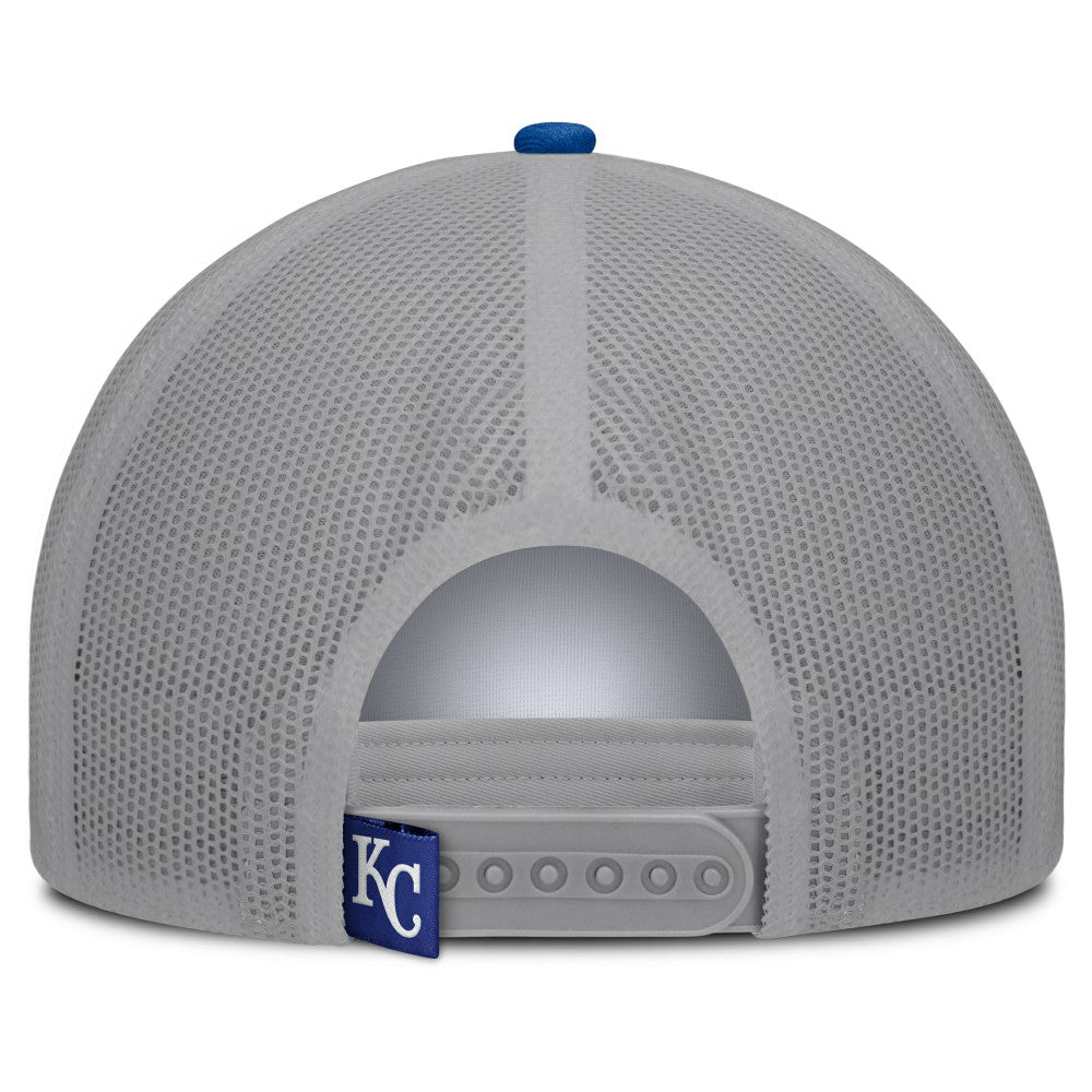 Kansas City Royals Designated A-Frame Foam Front Trucker Adjustable Hat White/Royal