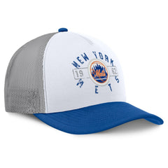 New York Mets Designated A-Frame Foam Front Trucker Adjustable Hat White/Royal
