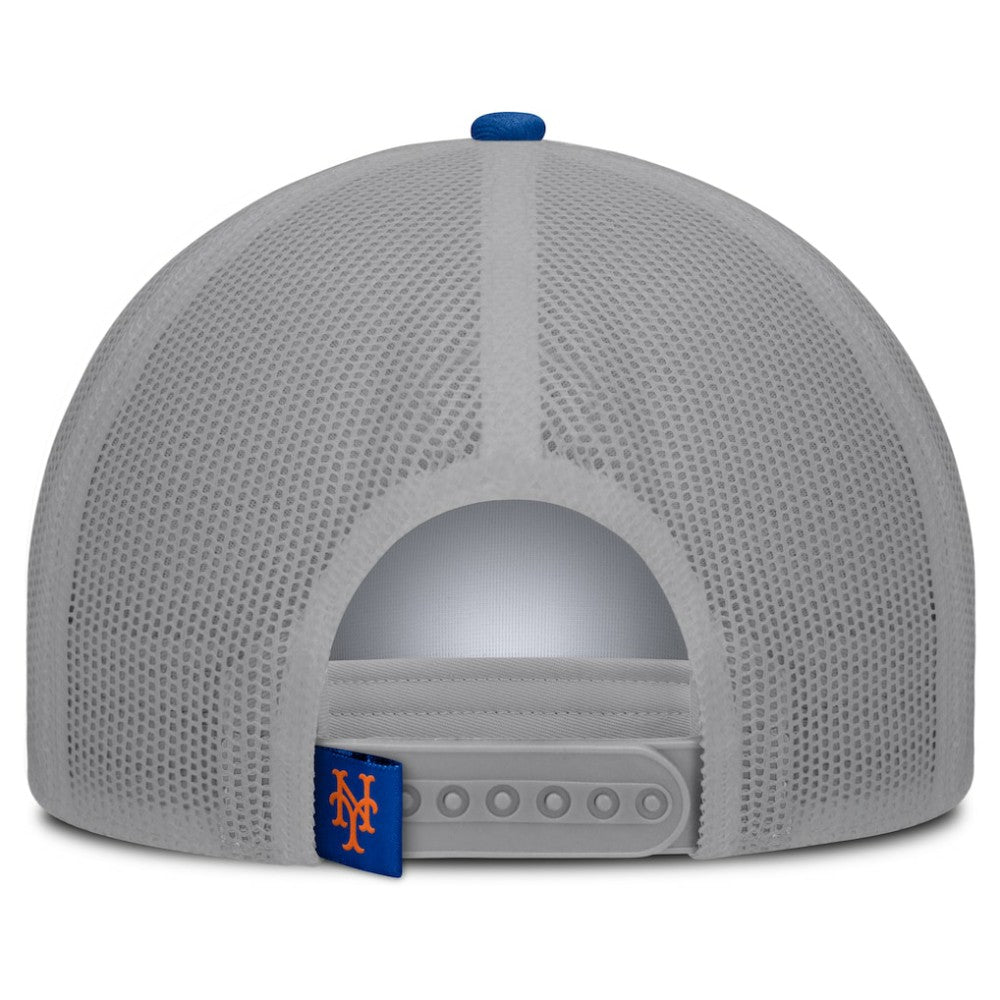 New York Mets Designated A-Frame Foam Front Trucker Adjustable Hat White/Royal