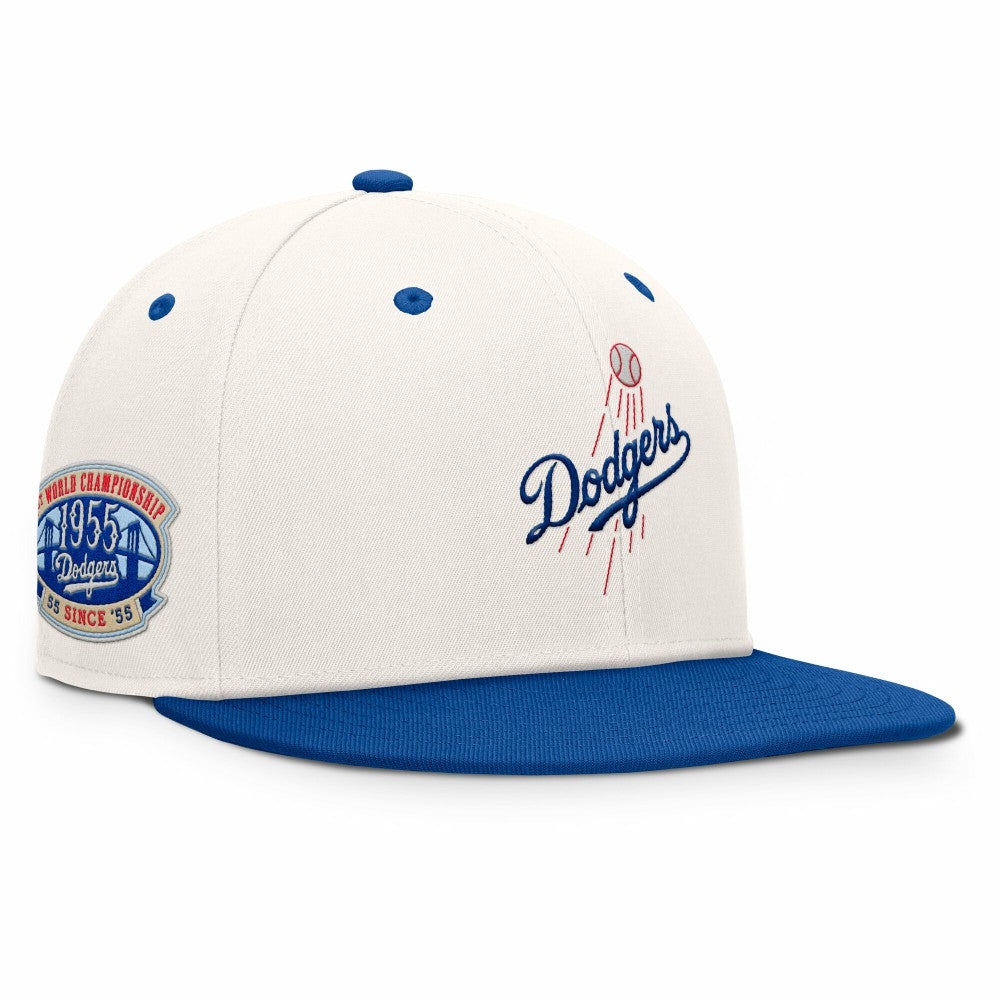 Los Angeles Dodgers Unit Fitted Hat Cream/Royal