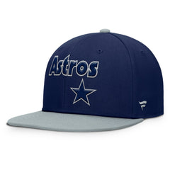 Houston Astros Yard Fitted Hat Navy/Gray