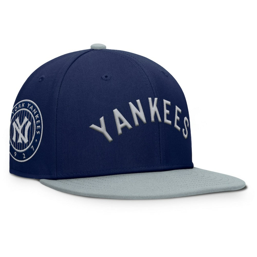 New York Yankees Yard Fitted Hat Navy/Gray