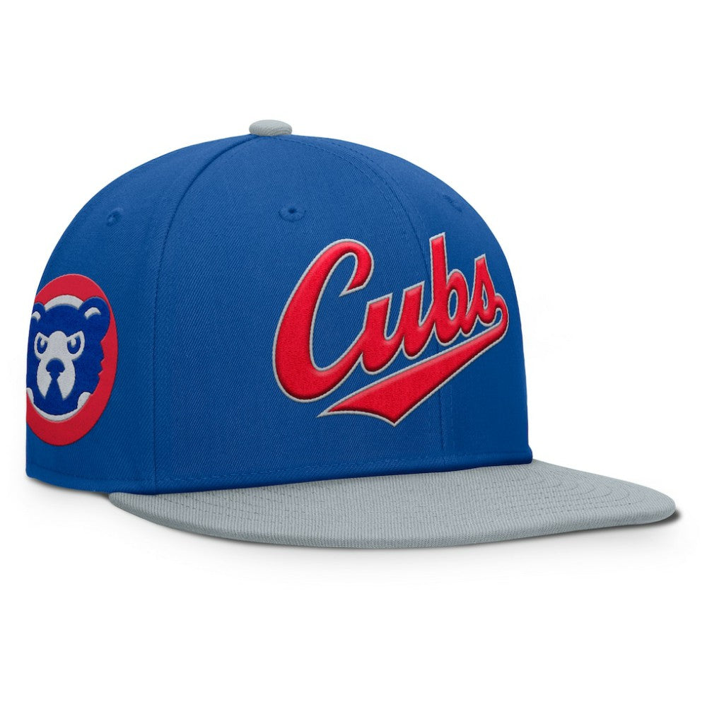 Chicago Cubs Yard Fitted Hat Royal/Gray