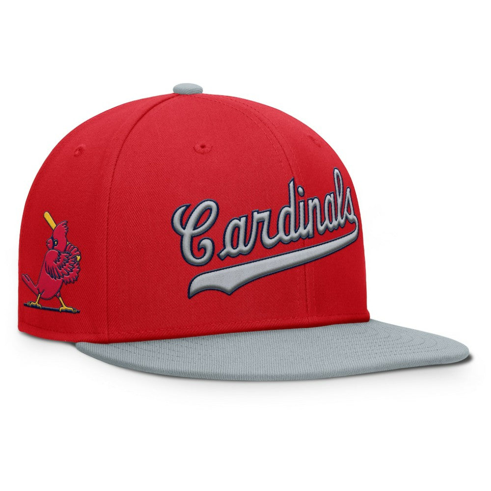 St. Louis Cardinals Yard Fitted Hat Red/Gray