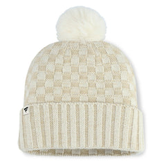 St. Louis Cardinals Women's Matchstick Cuffed Knit Hat with Pom- Natural