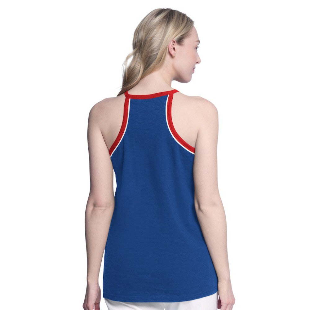 Chicago Cubs G-III 4Her by Carl Banks Women's Curveball Racerback Tank Top Royal