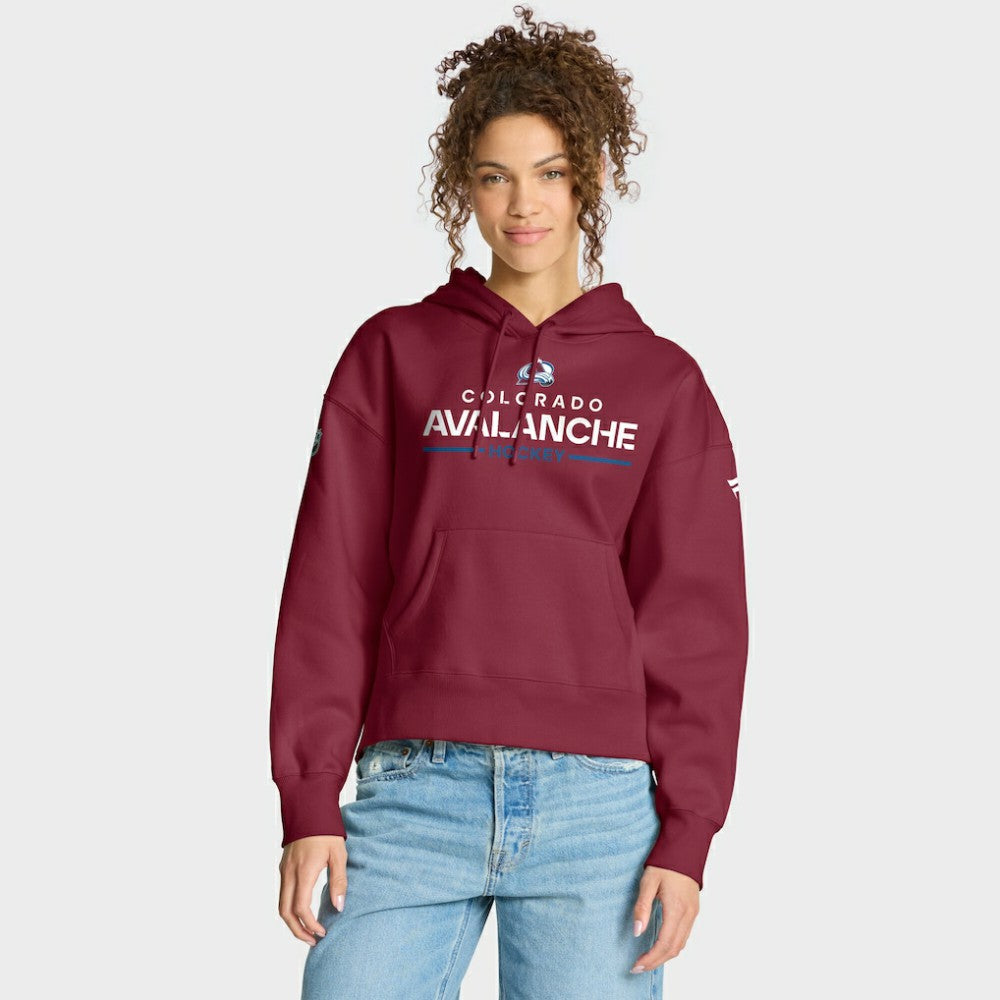 Colorado Avalanche Fanatics Women's Authentic Pro Primary Pullover Hoodie - Burgundy Hoodies
