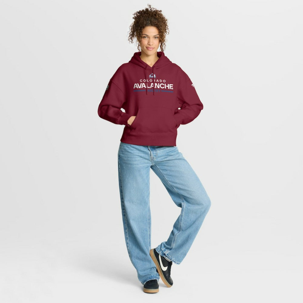 Colorado Avalanche Fanatics Women's Authentic Pro Primary Pullover Hoodie - Burgundy Hoodies