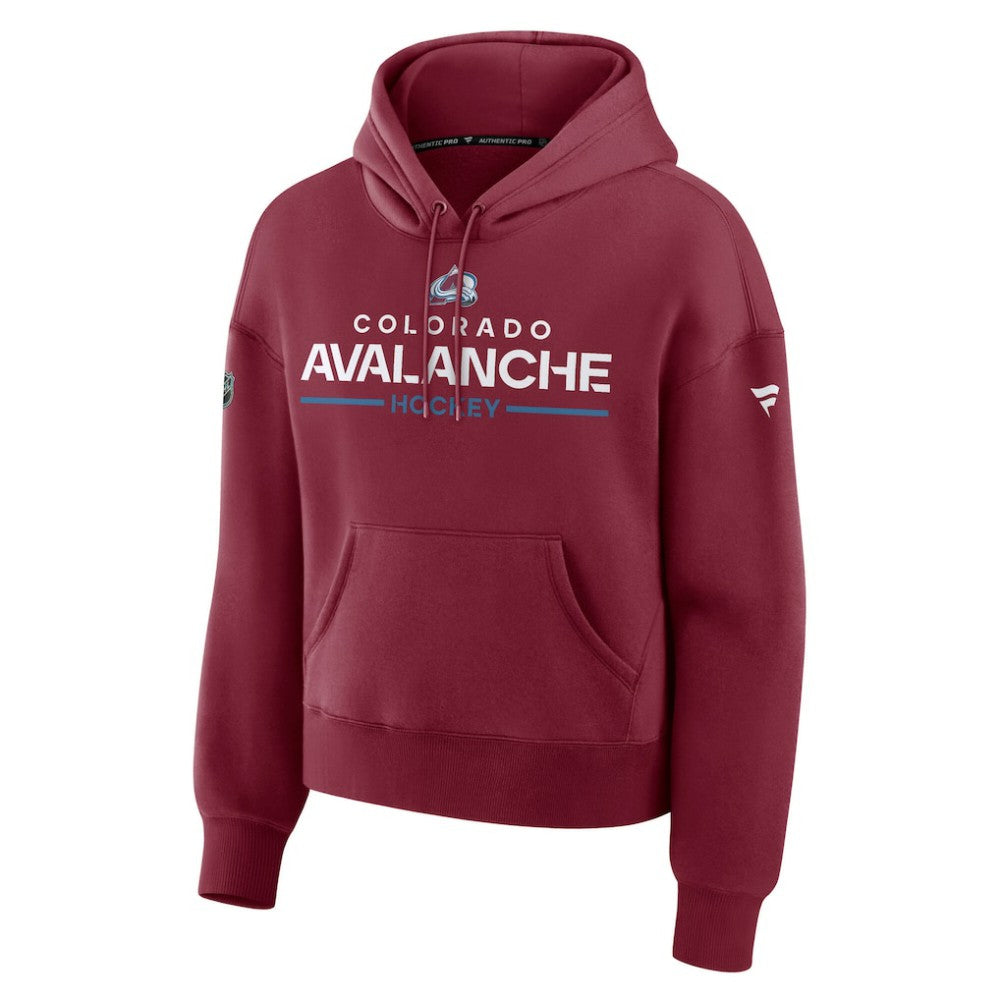 Colorado Avalanche Fanatics Women's Authentic Pro Primary Pullover Hoodie - Burgundy Hoodies