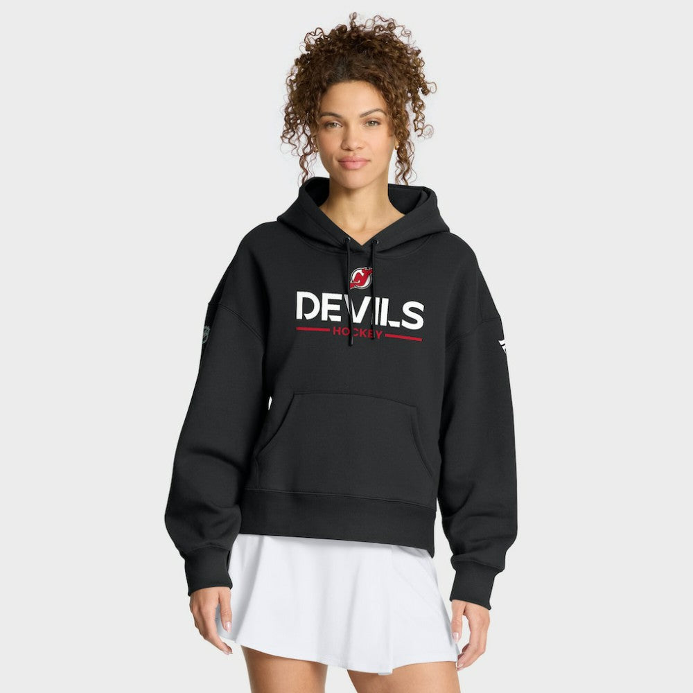 New Jersey Devils Fanatics Women's Authentic Pro Primary Pullover Hoodie - Black Jerseys