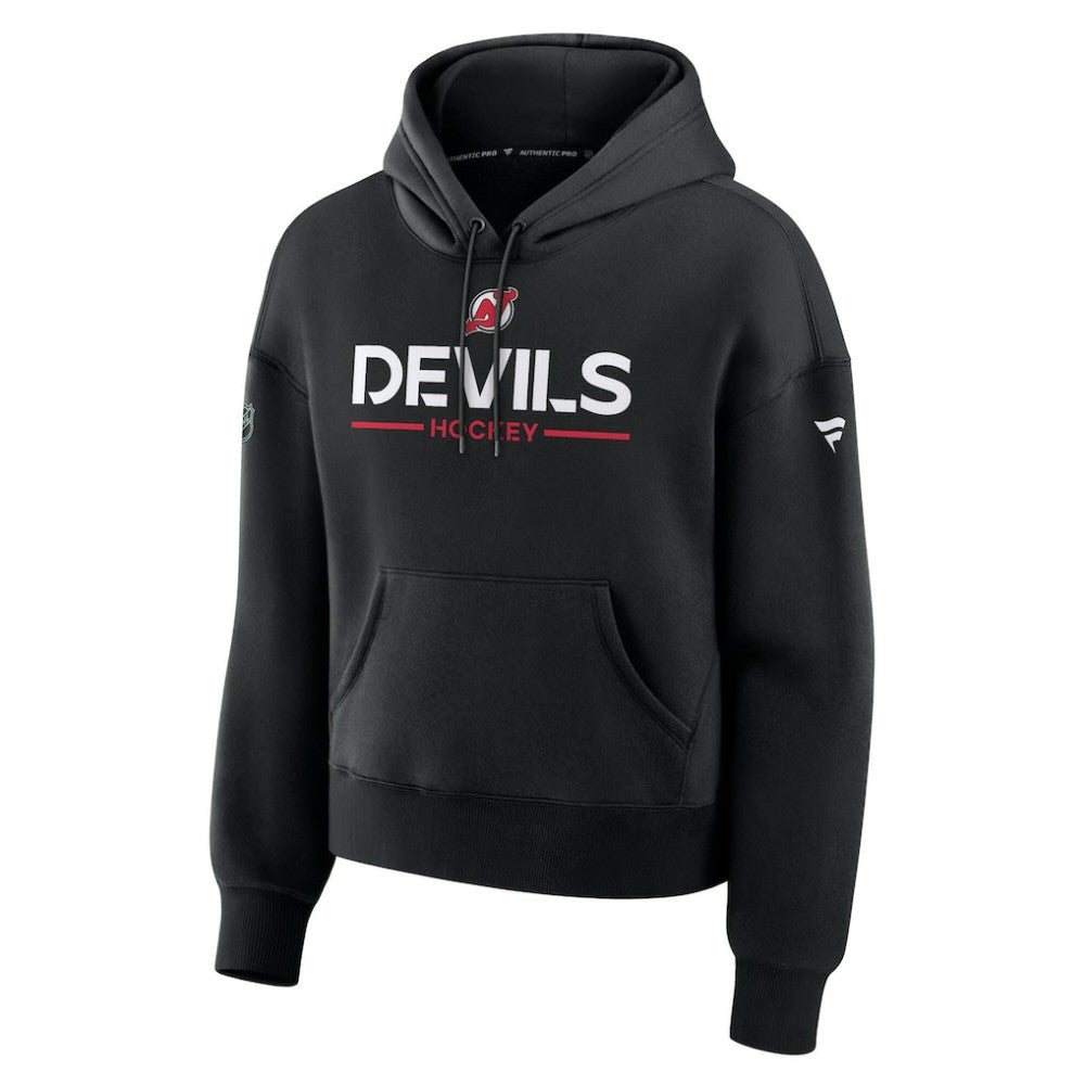 New Jersey Devils Fanatics Women's Authentic Pro Primary Pullover Hoodie - Black Jerseys