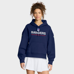 New York Rangers Fanatics Women's Authentic Pro Primary Pullover Hoodie - Navy Hoodies