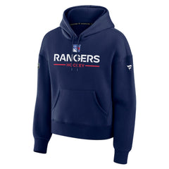 New York Rangers Fanatics Women's Authentic Pro Primary Pullover Hoodie - Navy Hoodies