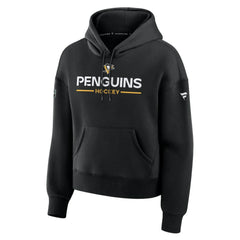Pittsburgh Penguins Fanatics Women's Authentic Pro Primary Pullover Hoodie - Black Hoodies