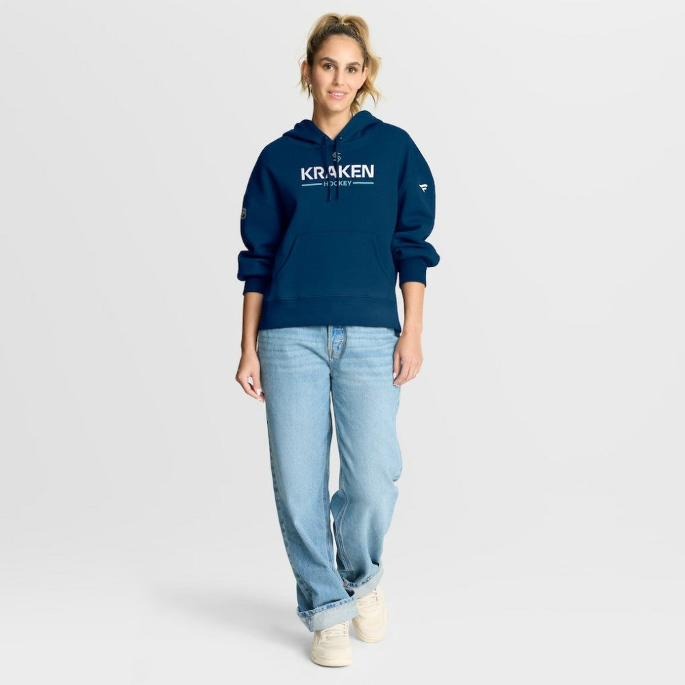 Seattle Kraken Fanatics Women's Authentic Pro Primary Pullover Hoodie - Deep Sea Blue Hoodies