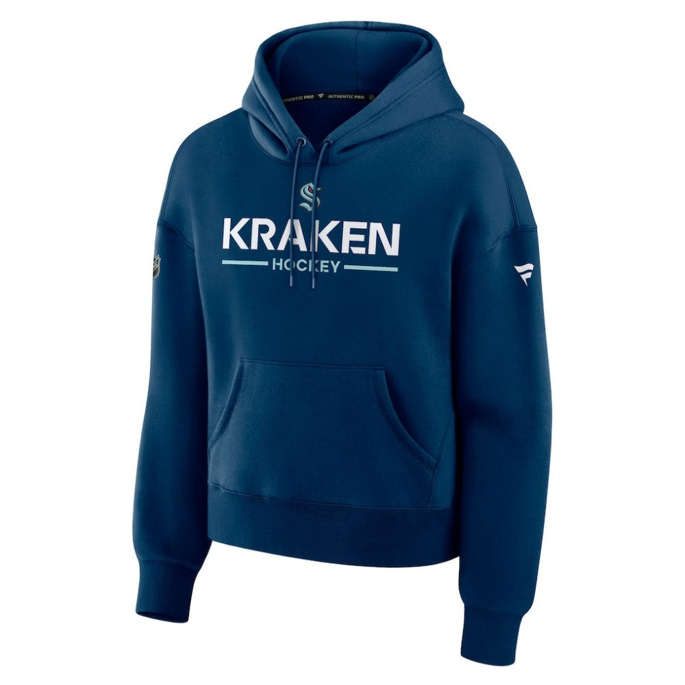 Seattle Kraken Fanatics Women's Authentic Pro Primary Pullover Hoodie - Deep Sea Blue Hoodies