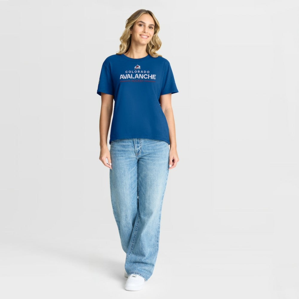 Colorado Avalanche Fanatics Women's Authentic Pro Primary T-Shirt - Blue T-shirts
