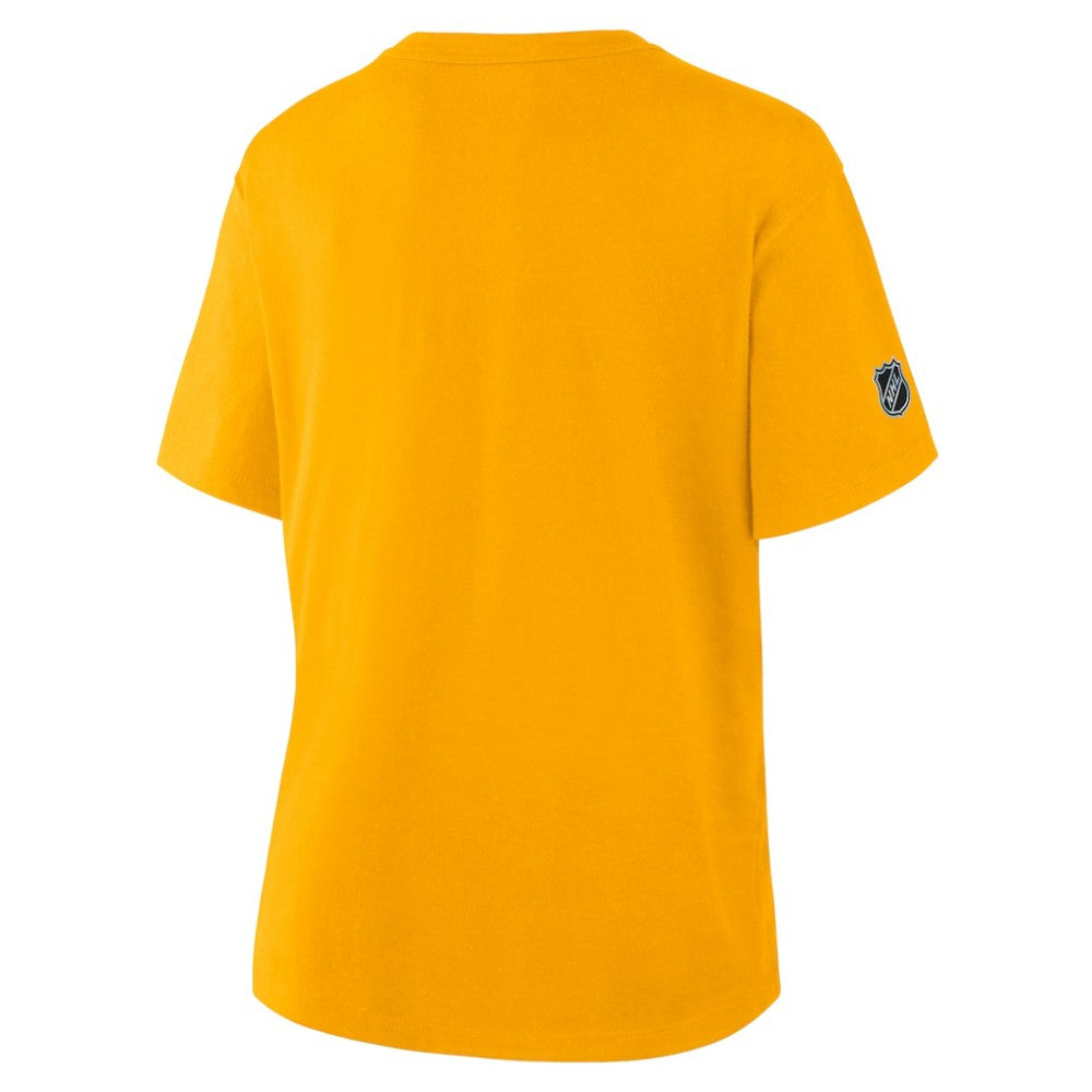 Boston Bruins Fanatics Women's Authentic Pro Primary T-Shirt - Gold T-shirts