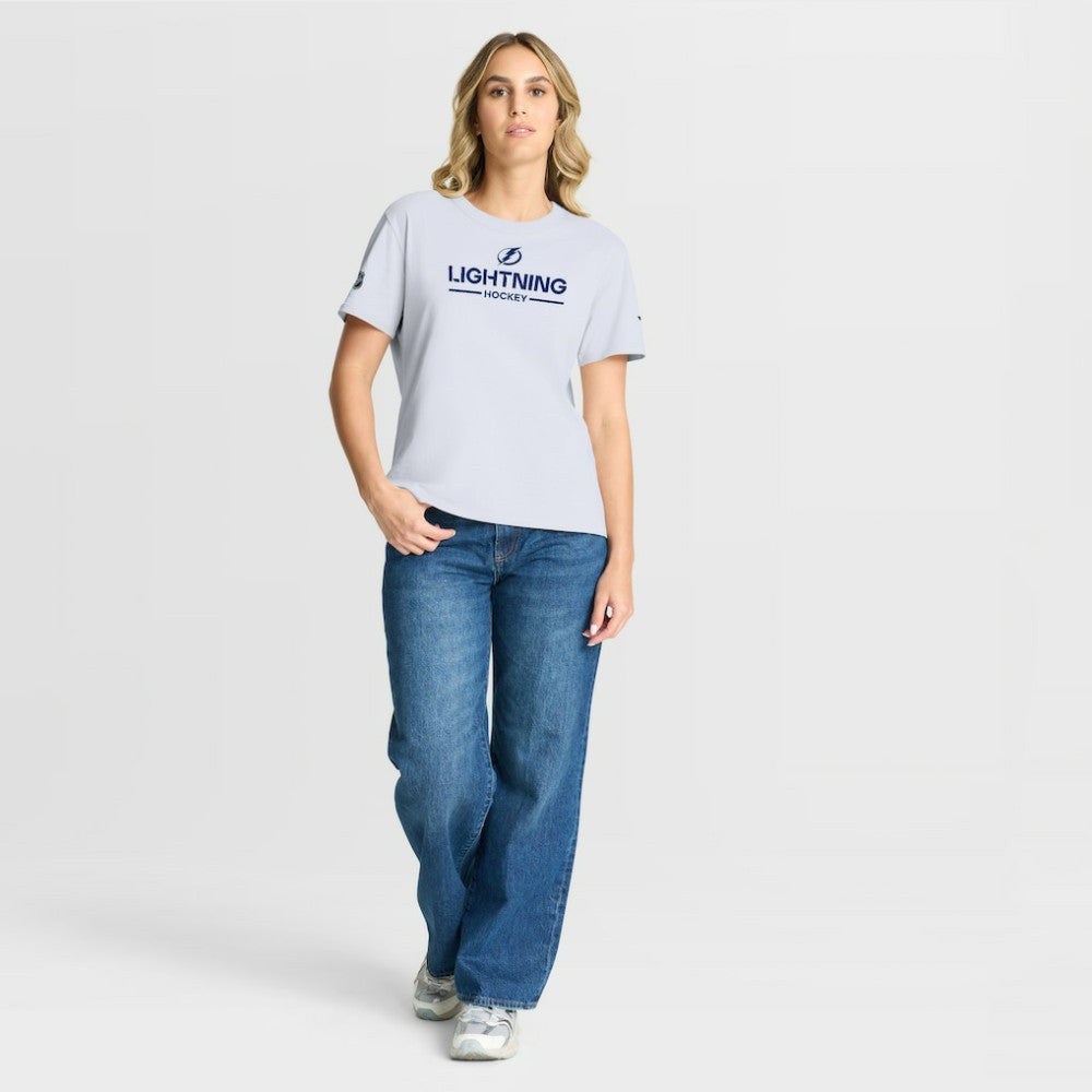 Tampa Bay Lightning Fanatics Women's Authentic Pro Primary T-Shirt - White T-shirts