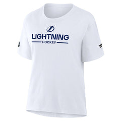 Tampa Bay Lightning Fanatics Women's Authentic Pro Primary T-Shirt - White T-shirts