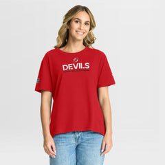 New Jersey Devils Fanatics Women's Authentic Pro Primary T-Shirt - Red T-shirts