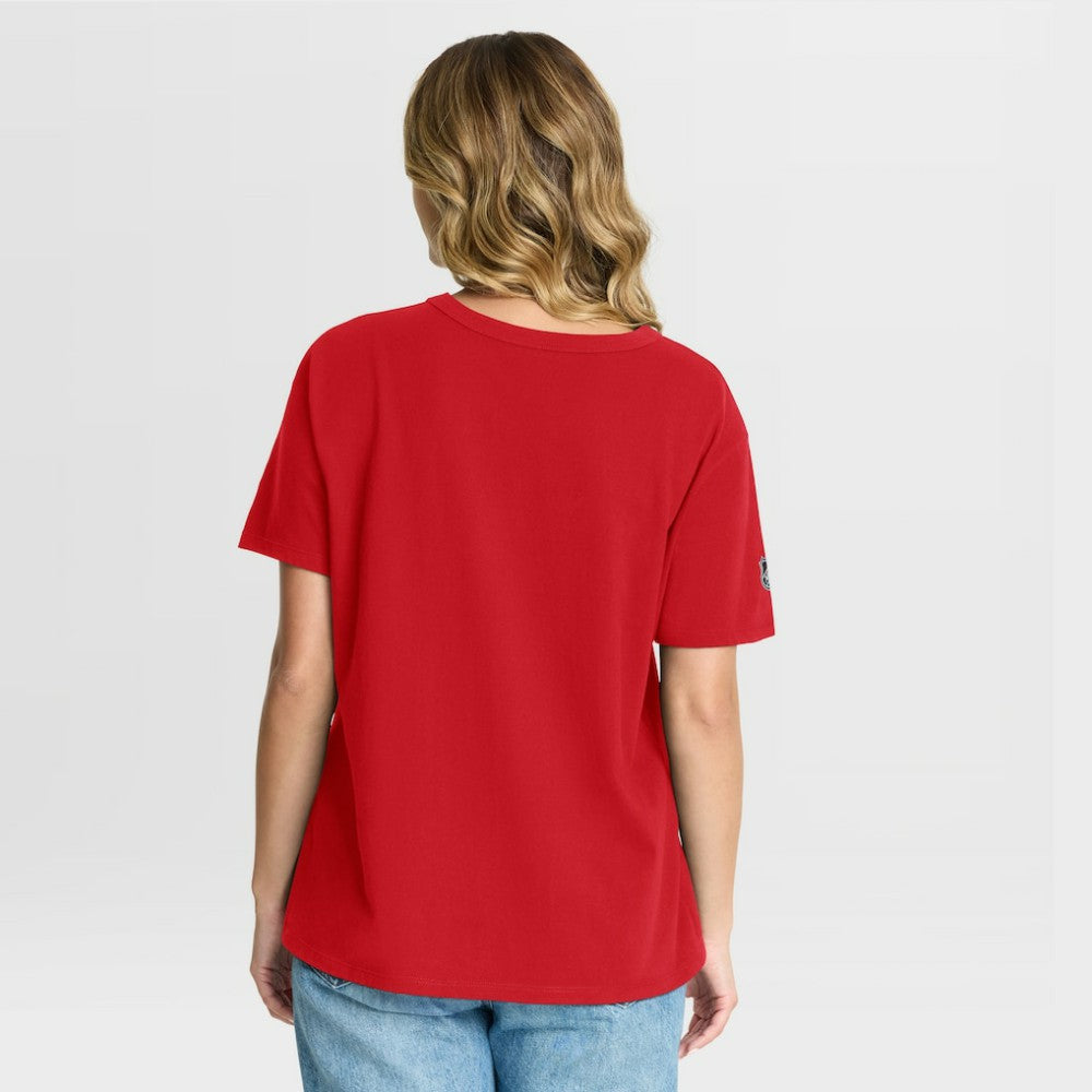 New Jersey Devils Fanatics Women's Authentic Pro Primary T-Shirt - Red T-shirts