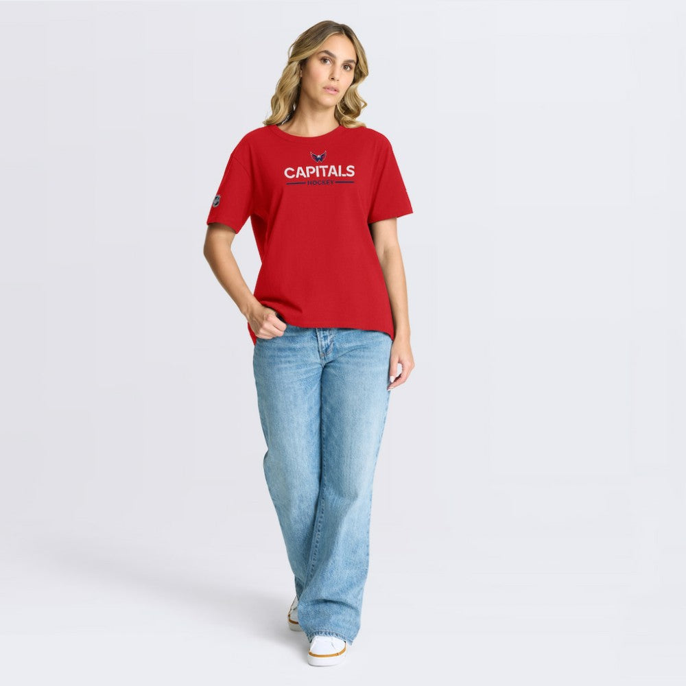 Washington Capitals Fanatics Women's Authentic Pro Primary T-Shirt - Red T-shirts