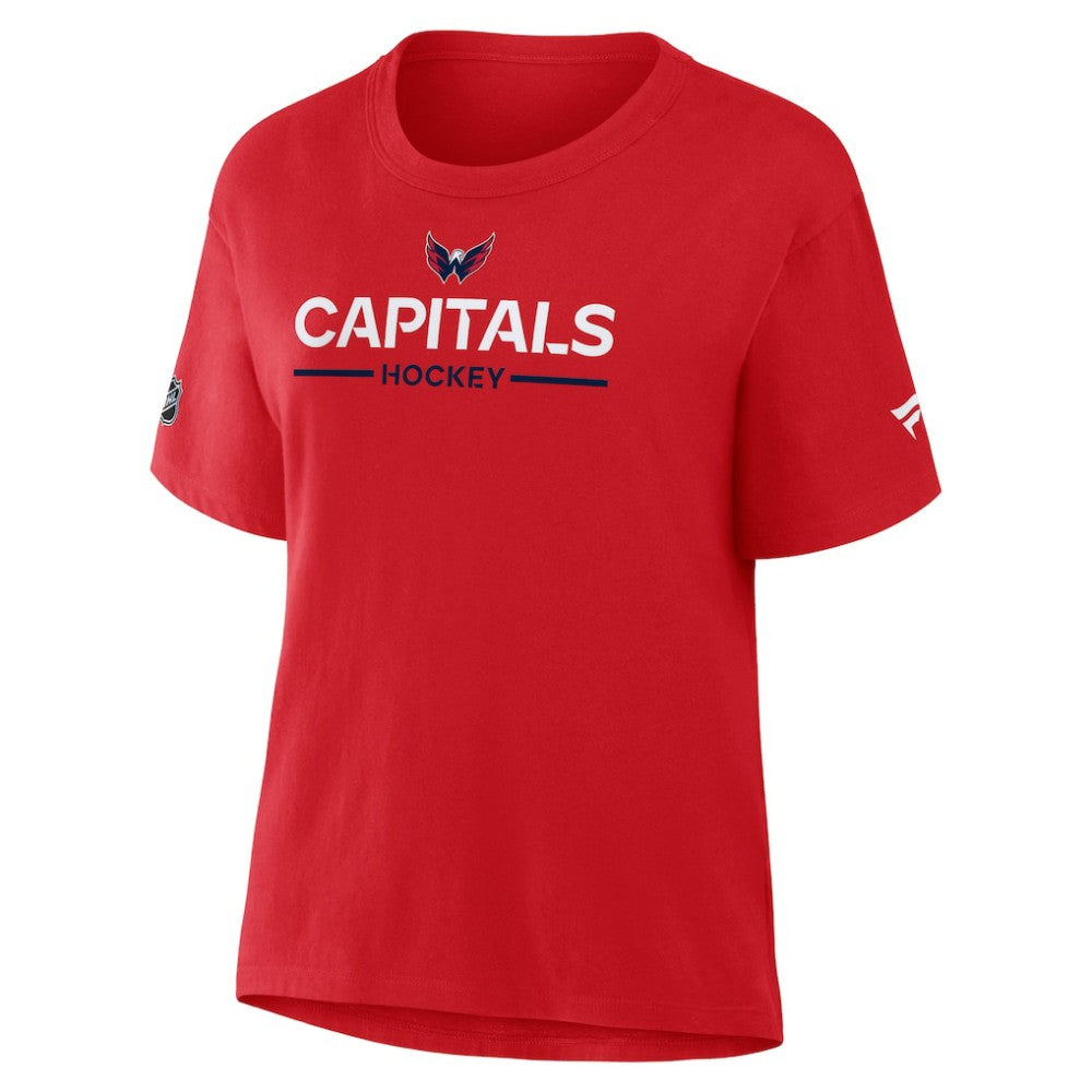 Washington Capitals Fanatics Women's Authentic Pro Primary T-Shirt - Red T-shirts