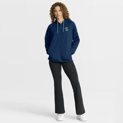 Seattle Kraken Fanatics Women's Authentic Pro Rink Raglan Full-Zip Hoodie - Deep Sea Blue Hoodies