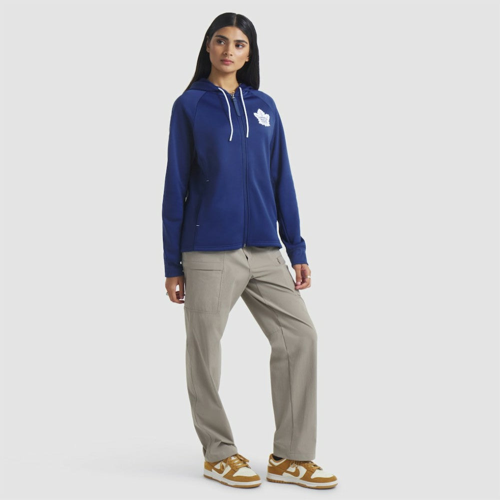 Toronto Maple Leafs Fanatics Women's Authentic Pro Rink Raglan Full-Zip Hoodie - Blue Hoodies
