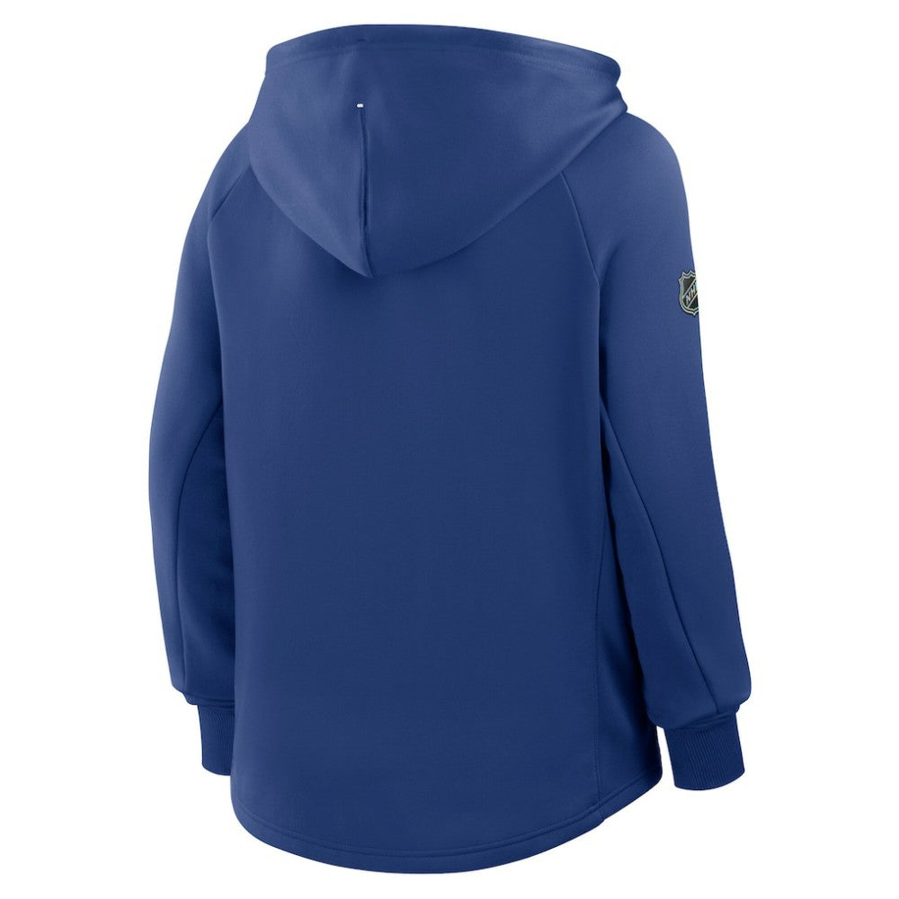 Toronto Maple Leafs Fanatics Women's Authentic Pro Rink Raglan Full-Zip Hoodie - Blue Hoodies