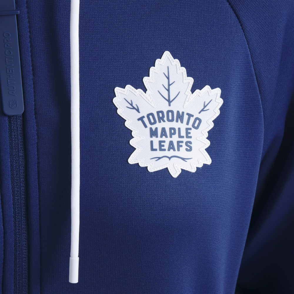 Toronto Maple Leafs Fanatics Women's Authentic Pro Rink Raglan Full-Zip Hoodie - Blue Hoodies