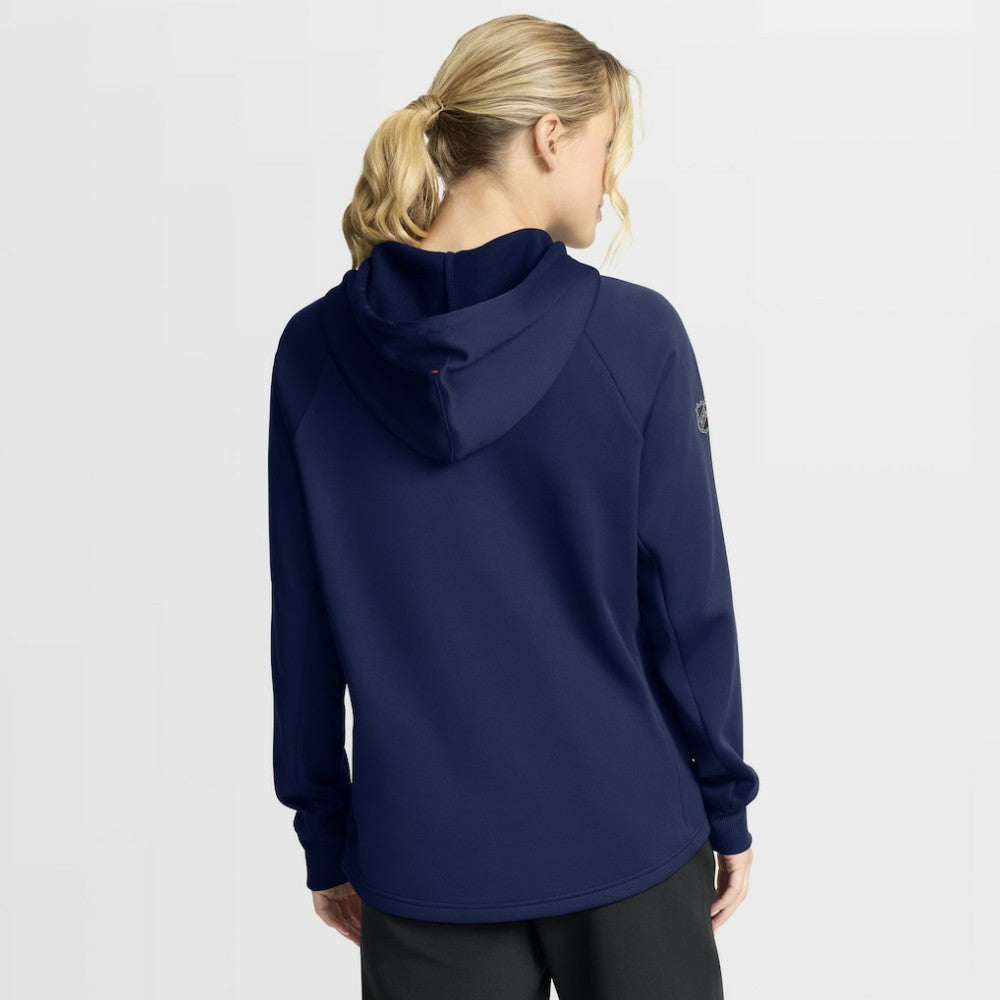 New York Rangers Fanatics Women's Authentic Pro Rink Raglan Full-Zip Hoodie - Navy Hoodies