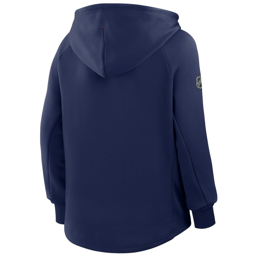 New York Rangers Fanatics Women's Authentic Pro Rink Raglan Full-Zip Hoodie - Navy Hoodies