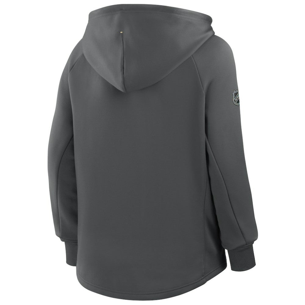 Vegas Golden Knights Fanatics Women's Authentic Pro Rink Raglan Full-Zip Hoodie - Black Hoodies