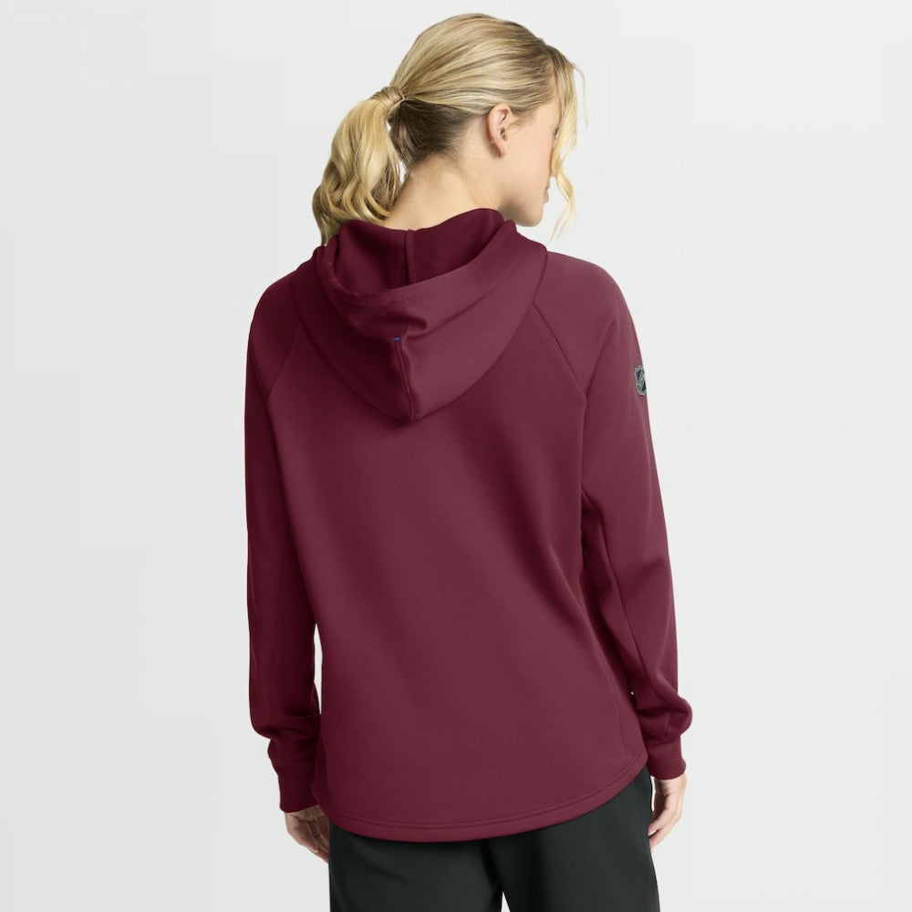 Colorado Avalanche Fanatics Women's Authentic Pro Rink Raglan Full-Zip Hoodie - Burgundy Hoodies