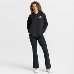 Carolina Hurricanes Fanatics Women's Authentic Pro Rink Raglan Full-Zip Hoodie - Black Hoodies